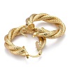 Brass Hoop Earring EJEW-P265-07G-2