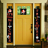Halloween Hanging Sign for Home Office Front Door Porch Welcome Halloween Decorations HJEW-WH0023-008-5
