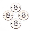 Unfinished Natural Poplar Wood Links Connectors WOOD-S045-138B-8-1