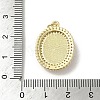 Brass Pave Shell Pendants KK-I708-19A-G-3