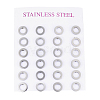 Tarnish Resistant 304 Stainless Steel Ear Studs X-EJEW-E225-02P-3