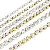  6m 6 Style Brass Rhinestone Strass Chains CHC-TA0001-04-10