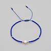 Adjustable Glass Seed Bead Braided Bead Bracelets for Women VT9382-22-1