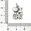 Father's Day 304 Stainless Steel Pendants STAS-C171-01A-AS-3