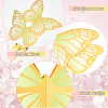 Coated Paper 3D Butterfly Display Decorations AJEW-WH0041-97-4