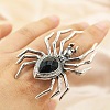 Alloy Rhinestone Finger Rings WG1192C-01-2