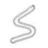 Non-Tarnish Men's 201 Stainless Steel Cuban Link Chain Necklace NJEW-N050-A06-7-45P-3