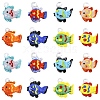 8Pcs 8 Colors Handmade Lampwork Pendants LAMP-YW0004-33-1