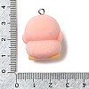 Flocking Resin Pendants RESI-D072-03E-3