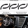 SUPERFINDINGS 2Pcs Fibre Car Steering Wheel Cover and 12Pcs PVC Air Conditioner Strip Decoration Cover AJEW-FH0002-40-4