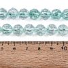 Crackle Transparent Glass Beads Strands GLAA-N063-10mm-06-2