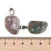 Natural Indian Agate Pendants G-B127-01P-04-3