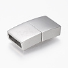 Tarnish Resistant 304 Stainless Steel Magnetic Clasps with Glue-in Ends STAS-F130-46P-1