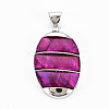 Natural Abalone Shell/Paua Shell Big Pendants SHEL-N333-009A-B02-2