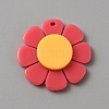 Opaque Resin Pendants LS-RESI-WH0029-46B-06-1