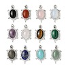 Natural & Synthetic Mixed Gemstone Pendants G-A095-04P-1