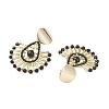 Teardrop Brass Stud Earrings EJEW-MZ00378-4