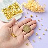 150Pcs 5 Style Brass Round Beads KK-CJ0002-10-4