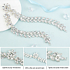 1Pc Shiny Flower Crystal Rhinestone Collar Trim DIY-FG0003-38-4