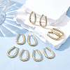 6 Pairs Alloy Hoop Earrings EJEW-UN0003-22G-4