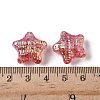 UV Plating Transparent Acrylic Beads OACR-G051-01A-3