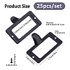 25Pcs Rectangle Zinc Alloy Label Frame Card Holder AJEW-FH0008-75C-2