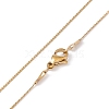 Ion Plating(IP) 304 Stainless Steel Serpentine Chain Necklace for Men Women NJEW-G076-01C-G-1