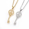 304 Stainless Steel Pendant Necklaces NJEW-L150-20-1