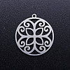 Non-Tarnish 201 Stainless Steel Pendants STAS-Q201-JN346-1-1