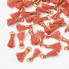 Polycotton(Polyester Cotton) Tassel Pendant Decorations FIND-S275-23G-2