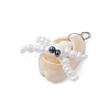 Natural Cowrie Shell & Glass Seed Beads Pendants PALLOY-MZ00323-4