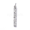 Brass Micro Pave Cubic Zirconia Pendants ZIRC-G160-49P-1