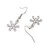 Hollow Christmas Snowflake 201 Stainless Steel Dangle Earrings for Women EJEW-JE05875-3