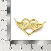 925 Sterling Silver Micro Pave Clear Cubic Zirconia Pendants STER-P067-02G-3