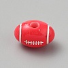 Opaque Acrylic European Beads SACR-CJC0001-34B-1