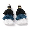 Polycotton Tassel Pendant Decorations GLAA-K060-07KCG-08-1