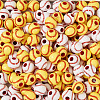 200Pcs 2 Colors Opaque Acrylic Round Beads SACR-BY0001-02-4