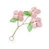 Plastic with Acrylic & Copper Wire Pendants PALLOY-JF03601-05-4