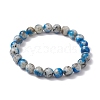 8mm Round Dyed Natural Jade Imitation K2 Stone Stretch Bracelets for Women Men BJEW-JB10494-1