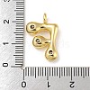 Rack Plating Brass Micro Pave Cubic Zirconia Pendants KK-A200-24G-F-3