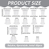 48Pcs 8 Styles Silicone End Caps FIND-FG0004-54A-2