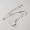Alloy Locket Pendant Necklaces NJEW-WH0020-66B-1
