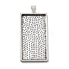 Alloy Pendant Cabochon Settings PALLOY-2418-AS-LF-1