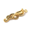 Rack Plating Brass Micro Pave Cubic Zirconia Pendants KK-U022-01A-02-2