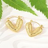 304 Stainless Steel Hoop Earrings for Women EJEW-U046-06B-G-2