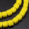 Faceted Cube Glass Bead Strands EGLA-E041-2mm-A05-2