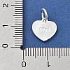 925 Sterling Silver Be Mine Heart Charms STER-S009-11B-S-3