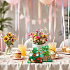50Pcs Heart Printed Organza Bags OP-TADJ0001-01I-7