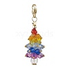 Tree Glass Beads Pendant Decoration HJEW-JM02613-02-2