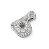 Brass Micro Pave Cubic Zirconia Pendants KK-A300-02P-B-2